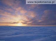 Arctic Ice Pack at Sunset, Canada, 
