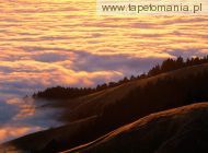 Coastal Fog and Mount Tamalpais at Sunset, Marin County, Cal, 