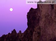 Moonset Over Smith Rock, Deschutes County, Oregon, 