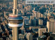 aerial view of the cn tower